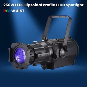 LED 250W LEKO Profile Spotlight RGBW4IN1 Dj Stage Theater Focus/ LEKO Spot Light - Picture 1 of 7