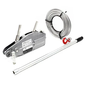 Seilzug 800kg Greifzug 20m Drahtseil Ø8,3mm Handseilzug Forstseilwinde Seilwinde - Bild 1 von 6