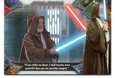 2022 Topps Star Wars Masterwork OBI-WAN KENOBI QUOTES Insert Card OB1-8 - Image 1 of 2