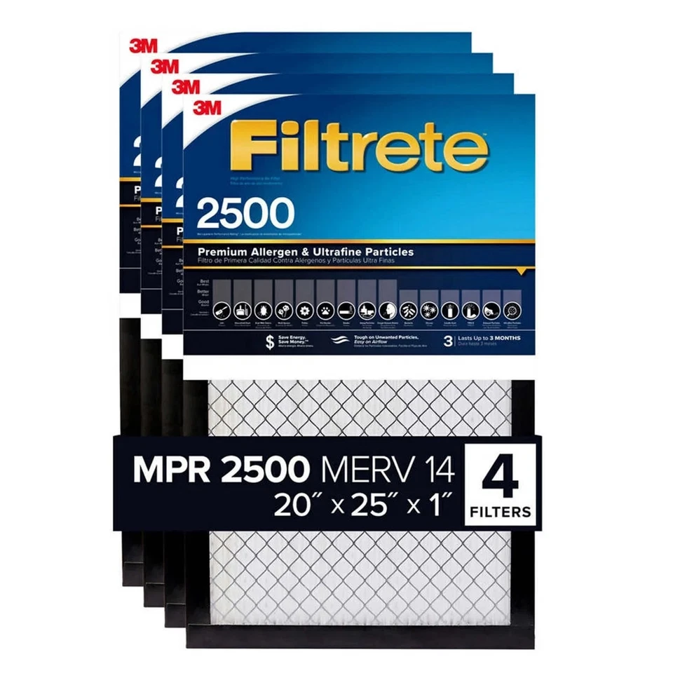 3M 2500 Series Filtrete 1 Filter 20 (Pack of 3)