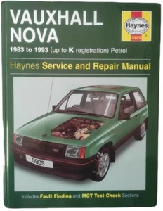 Haynes Workshop Manual #0909 Vauxhall Nova 1983-1993 - Picture 1 of 6