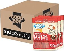 Good Boy - Tender Duck Fillets - Dog Treats - Made With 100% Natural Duck Breas