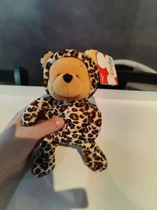 The Disney Store dress up leopard Print Winnie The Pooh Plush Bear Plushie Toy - Picture 1 of 4
