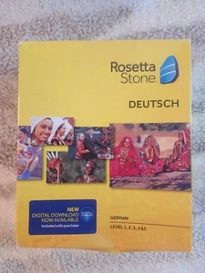 Rosetta Stone Deutsch German Level 1,2,3,4, & 5 Discs NO CODE CDs Only 2014 - Picture 1 of 2