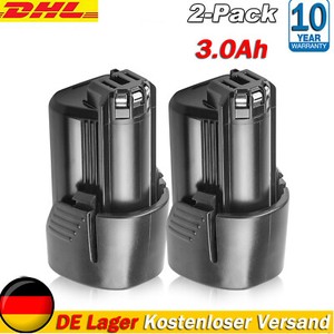 2 Für Bosch Professional GBA 12V 4.8Ah Akku TYP BAT411 Li-ion
