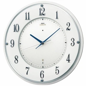 Orologio Seiko Orologio da Parete EMBLEMA HS543W Analogico Sweep Secondi Bianco Giappone - Foto 1 di 3
