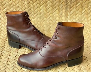 J.M. WESTON Women's Brown Leather Boots Size 5D UK | 8 US | 38 EU Made in France - Picture 1 of 11