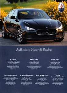 Anuncio Maserati Ghibli 2015 original impreso en color - Imagen 1 de 1