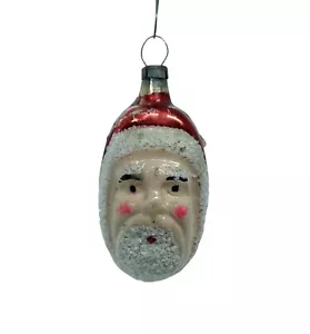 Geblasenes Glasornament - Weihnachtsmannkopf, ~ 1930 (# 15809) - Bild 1 von 3