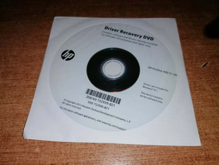 HP DRIVER RECOVERY DVD [FREE SHIPPING] - Image 1 of 1
