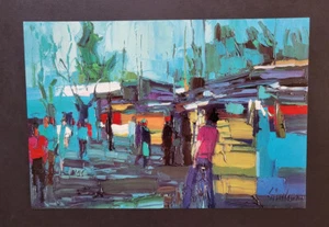 Nicola Simbari "The Periferia" Mounted Limited Ed. Print 1975 - Picture 1 of 3