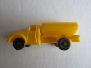 Vintage Unbranded 3 Inch Plastic Yellow Gas Tanker - Picture 1 of 6