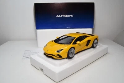 B61 1:18 AUTOART AUTO ART 79132 LAMBORGHINI AVENTADOR S GIALLO PEARL YELLOW MIB - Immagine 1 di 4