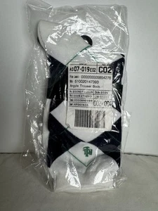 NEW LAUREN by RALPH LAUREN Women's Argyle Trouser Sock White Green US 9-11 - Picture 1 of 4