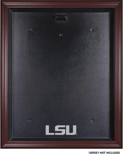 LSU Tigers Mahogany Jersey Logo Display Case with Mirror Back - Picture 1 of 1