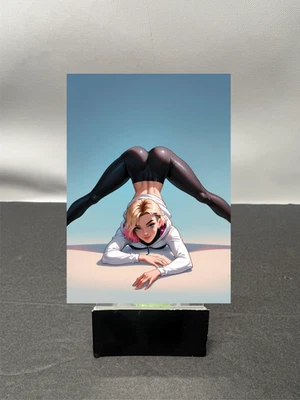 Tarjeta coleccionable de arte personalizado de anime Gwen Stacy Spider Man Waifu NSFW DISPONIBLE W7123 Foto 1 de 2