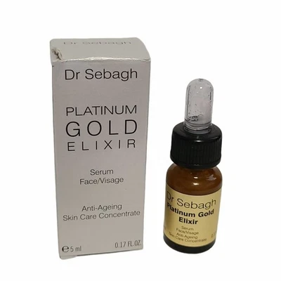 Dr Sebagh Platinum Gold Elixir soro antienvelhecimento concentrado 0,17 fl.oz. 5 ml. - Imagem 1 de 4