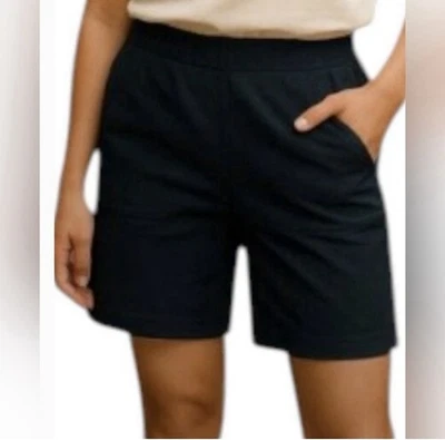 "Pantalones cortos J. Jill elásticos de 10,5"" negros talla 6" Foto 1 de 4