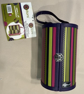 Creative Options Six Tray Tower Case Crafts Beads Sew Green Pink Purple NWT - Image 1 of 4