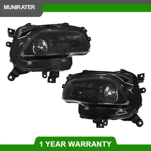 Par de faros proyectores negros tipo halógeno diestro+derecho para Jeep Cherokee 2014-2018 - Imagen 1 de 11
