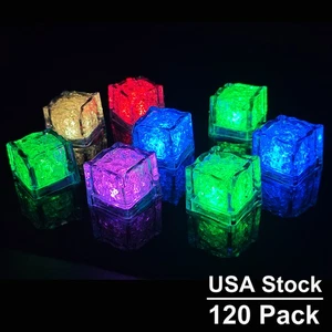 120PCS Waterproof Reusable LED drink cubes made of food safe polystyrene plastic - Picture 1 of 8