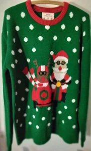 Ugly Christmas Sweater Merry Christmas From ✓28 Men's Motorcycle Size (L) - Picture 1 of 13