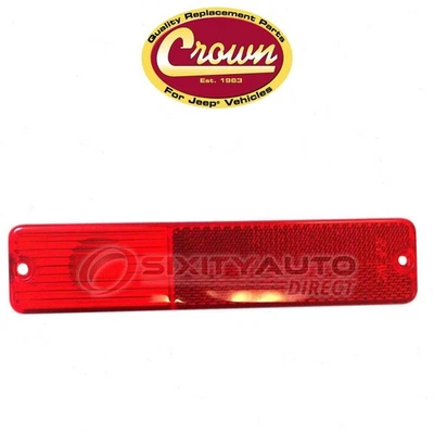 Crown Automotive Rear Left Side Marker Light Lens for 1976-1981 Jeep J20 - by Foto 1 de 4