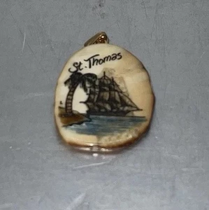 De Colección Santo Tomás - Islas Vírgenes de los Estados Unidos Collar Colgante Dije - Imagen 1 de 6
