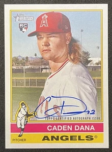 2025 Topps Heritage Caden Dana Real One On Card Auto #ROA-CD RC Rookie Angels RC - Picture 1 of 2