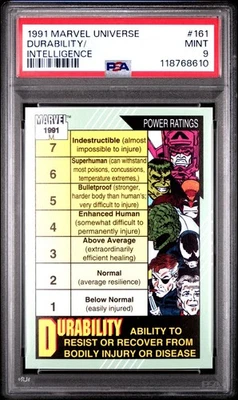 1991 Marvel Universe #161 Durability/Intelligence PSA 9 - Image 1 of 2