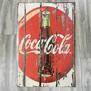 Letrero de metal de novedad Coca-Cola 8 x 12 envuelto en encogimiento ¡Nuevo! - Imagen 1 de 2