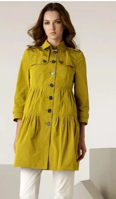 BURBERRY LONDON 正品女式黄色紧身外套 2 码 — 第 1/4 张图片