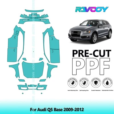 Película de protección de pintura precortada PPF para Audi Q5 Base 2009-2012 Foto 1 de 4