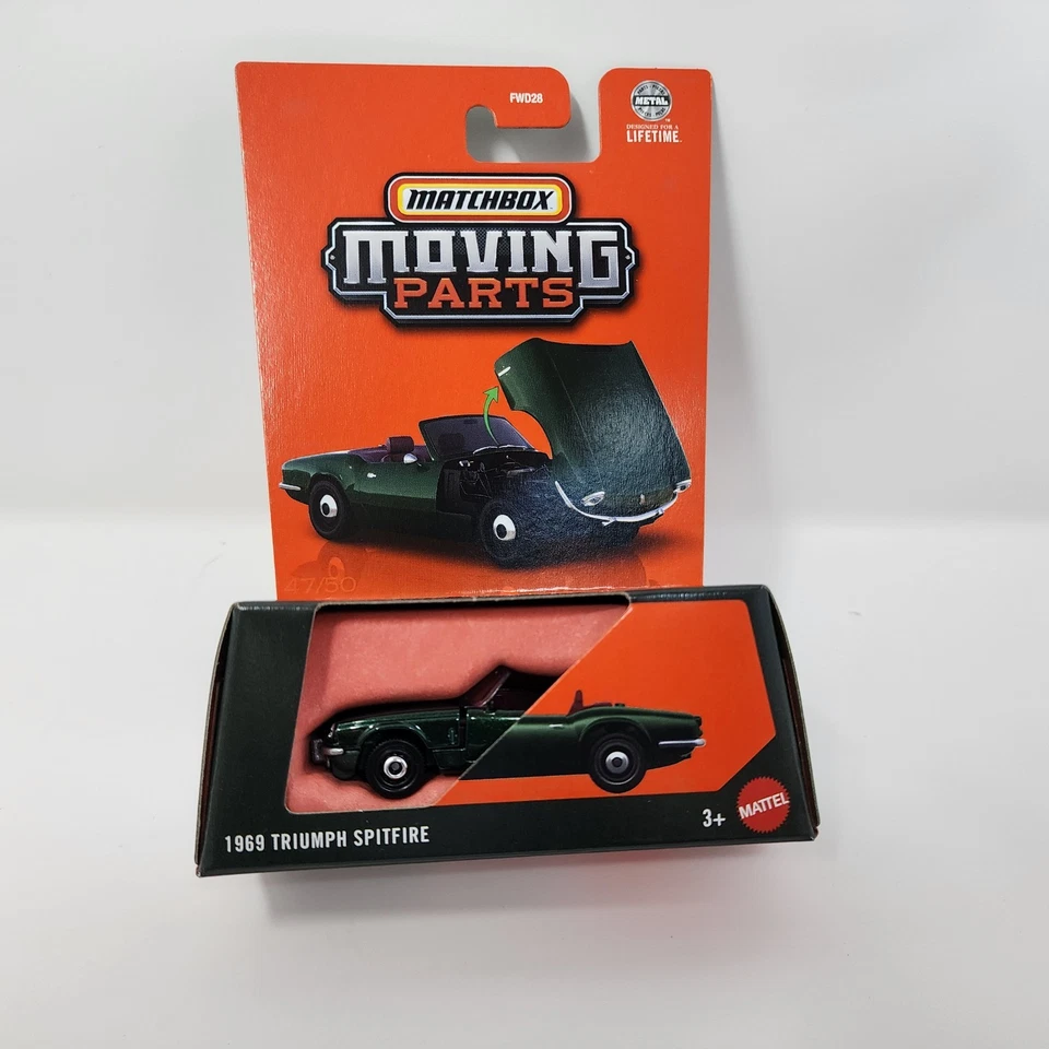 1969 Triumph Splitfire * Green * 2025 Matchbox Moving Parts Case F NA102 - Image 1 of 2