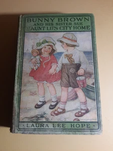 1916 Antique Classic Book “Bunny Brown and His Sister Sue Aunt Lu's City Home” - Imagen 1 de 7