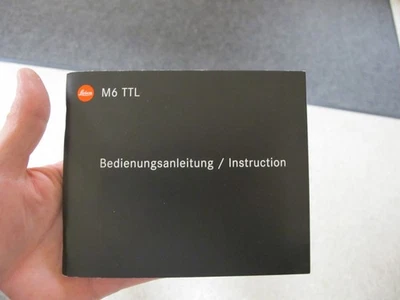 NUEVO manual de instrucciones Leica M6 TTL (EN/GE) nunca usado, de EE. UU. Foto 1 de 4