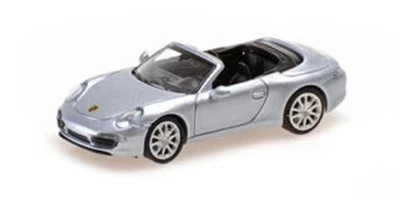 Minichamps 870068032 1/87 PORSCHE 911 CABRIOLET 2013 ARGENTO Modello Auto - Immagine 1 di 4