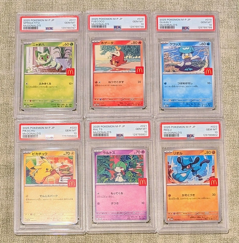 2025 POKEMON MCDONALD'S FULL & SEQUENTIAL PSA 10 SET PIKACHU USA SELLER - Image 1 of 1