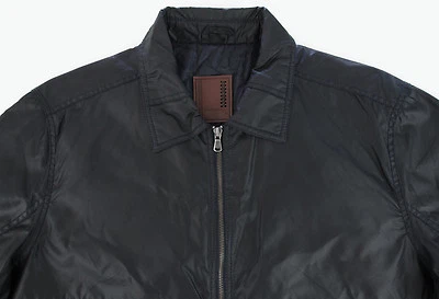 Chaqueta Para Hombre ROBERT COMSTOCK Negra "Encerada" XLarge XL NUEVA CON ETIQUETAS ¡Impresionante! Foto 1 de 4