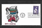 Usa Hand Painted Edith Wharton 1980 Rich Ellis Animated First Day Cover