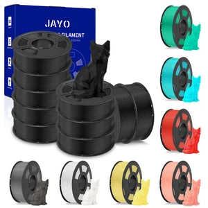JAYO 10 Rolls PLA Meta 1.75MM 3D Printer Filament 1.1KG Spool High Liquidity - Picture 1 of 21