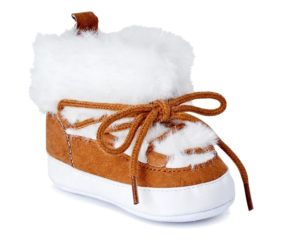 Ботинки для младенцев размер для 3 6 или 9 месяцев ступеньки камни искусственный мех размер 1 2 3 - Изображение 1 из 1