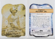 2022 Topps Fire To the Moon Gold Minted Ronald Acuna Jr Ronald Acuña Jr #TTM-5