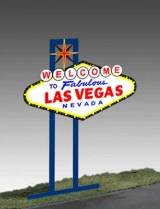 LAS VEGAS SUPER ANIMATED NEON SIGN FOR O/ HO SCALE-LIGHTS, FLASHES & MORE! - Picture 1 of 1