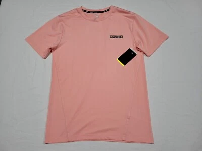 Camisa Multideportiva Hurley Para Hombres Performance Essentials Logo Bloque Rubor Albaricoque Foto 1 de 4