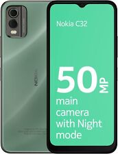 Nokia C32 64GB SIM-Free 4G Smartphone 6.5" Unlocked Dual SIM - Green A