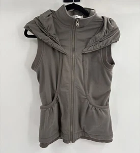 Mur mur ulinity zip up vest with hood grey Y2k Lagenlook gorp core size small - Picture 1 of 17