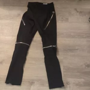 SLVR x Adidas schwarze Hose mit Reißverschlüssen Gr. Small - Bild 1 von 8