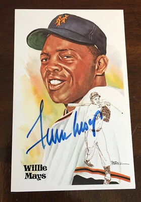WILLIE MAYS PEREZ STEELE CELEBRATION SIGNED AUTOGRAPH JSA COA SF GIANTS - Image 1 of 3