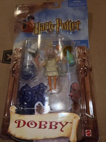 NEW * MATTEL DOBBY Figure Harry Potter Chamber of Secrets Figure 2002  *  RARE Cover